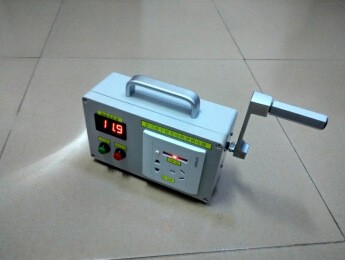手摇便携户外发电机输出220V 24V12V5V手机充电应急照明图4