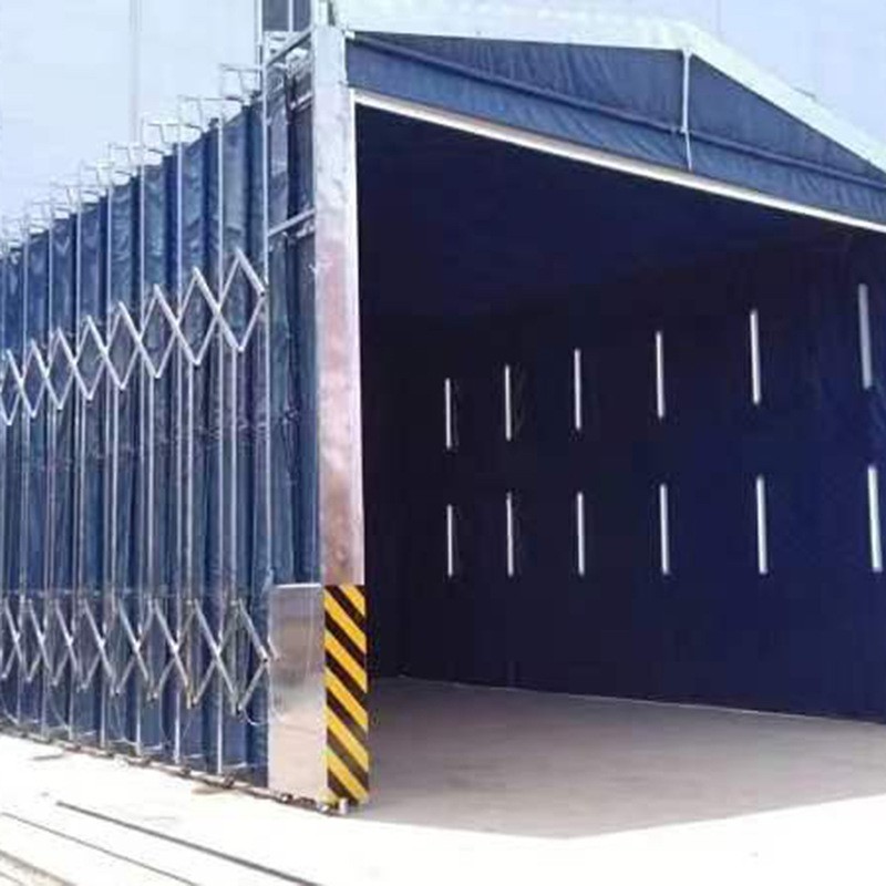 移动伸缩房供应移动式伸缩喷漆房大型工件整体喷塑粉尘漆雾装置图2