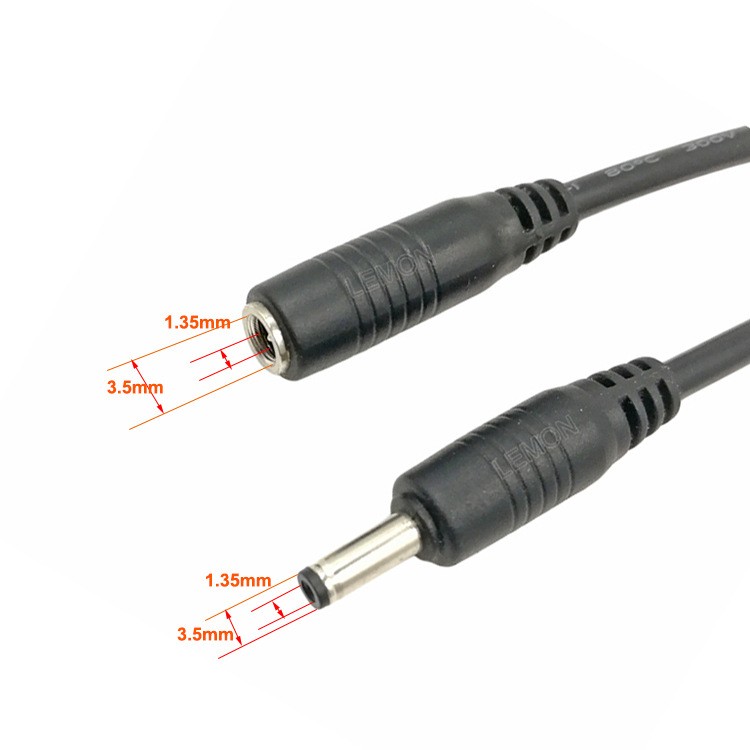 DC3.5*1.35mm 公对母DC线 5.5*2.1mm 圆头电源线充电连接线图3