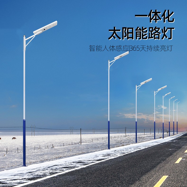 厂家直销led路灯户外工程款市政灯led跨境一体化太阳能路灯头定制图4
