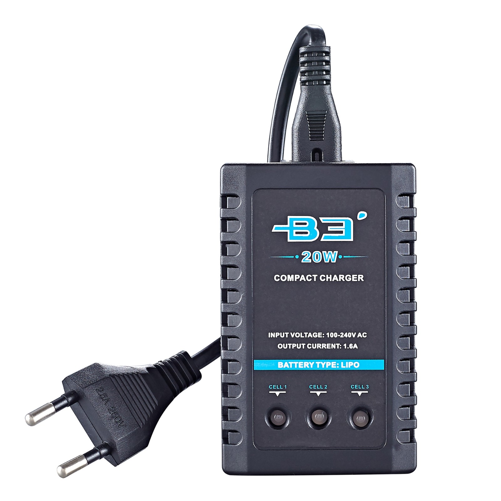 B3充电器20W航模固定翼无人机7.4V11.1V锂电池平衡充 大电流快充图3