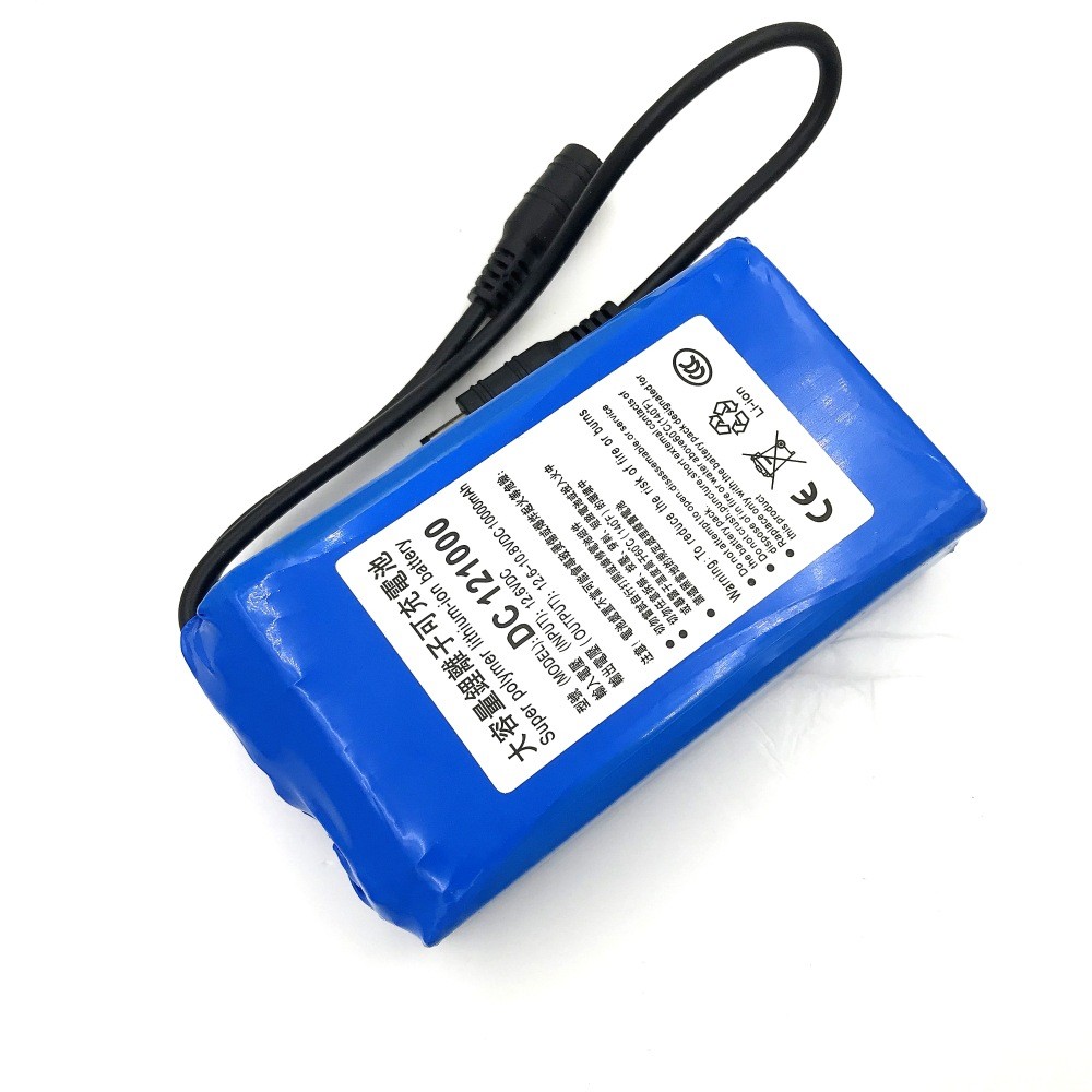 12V10000足容量聚合物LED灯太阳能电风机门锁监控共享应急锂电池图4