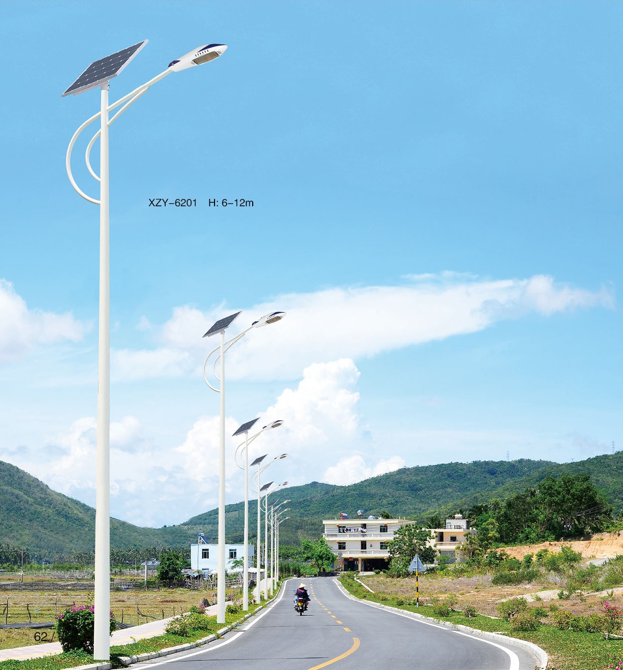 新农村太阳能路灯户外庭院灯6米LED一体化市政工程路灯杆厂家批发图4