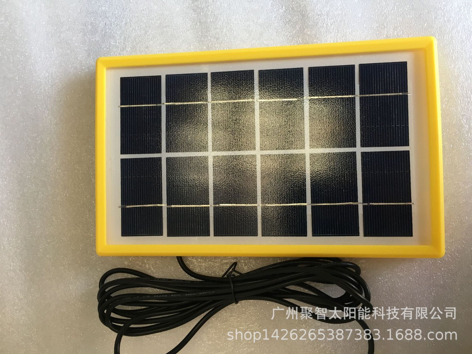 厂家直销 特价销售3W玻璃板太阳能层压板 灯具玩具太阳能电池板图3