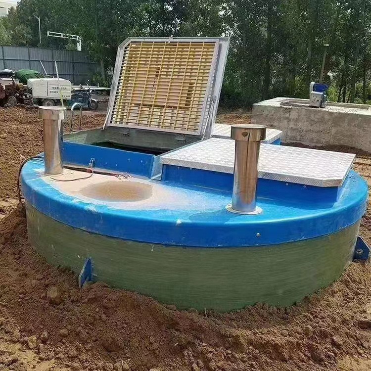 定制一体化污水预制泵站 地埋式玻璃钢泵站雨水污水收集提升泵站图2