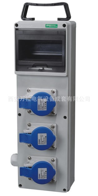 新型手提式工业插座箱户外防水配电箱多功能组合电源箱空盒PC材质图2