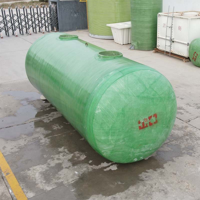 陕西玻璃钢化粪池 三级缠绕化粪桶1-100立方一体式污水处理罐图4