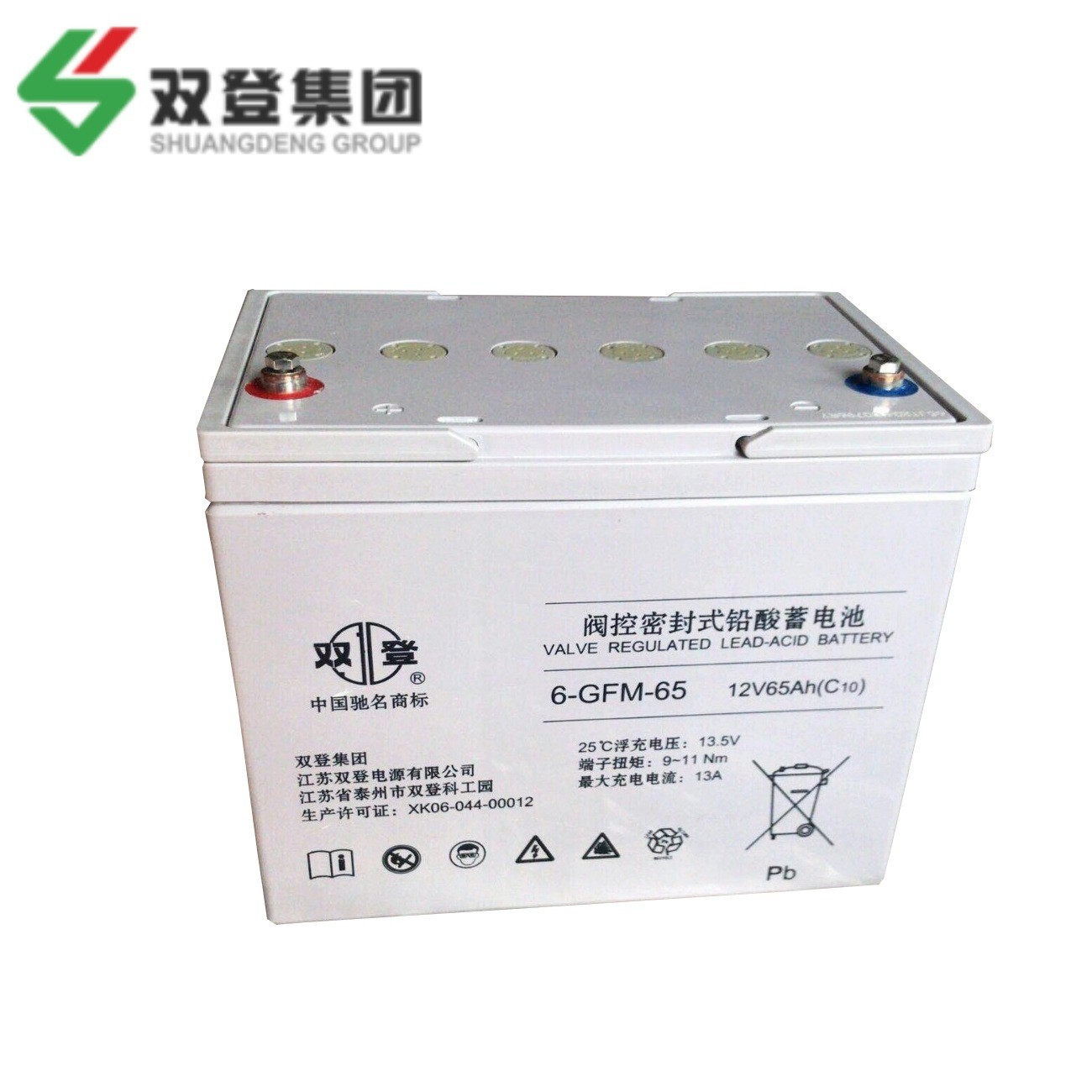 双登蓄电池6-GFM-100免维护铅酸蓄电池12V100AHUPS/EPS直流屏电池图2