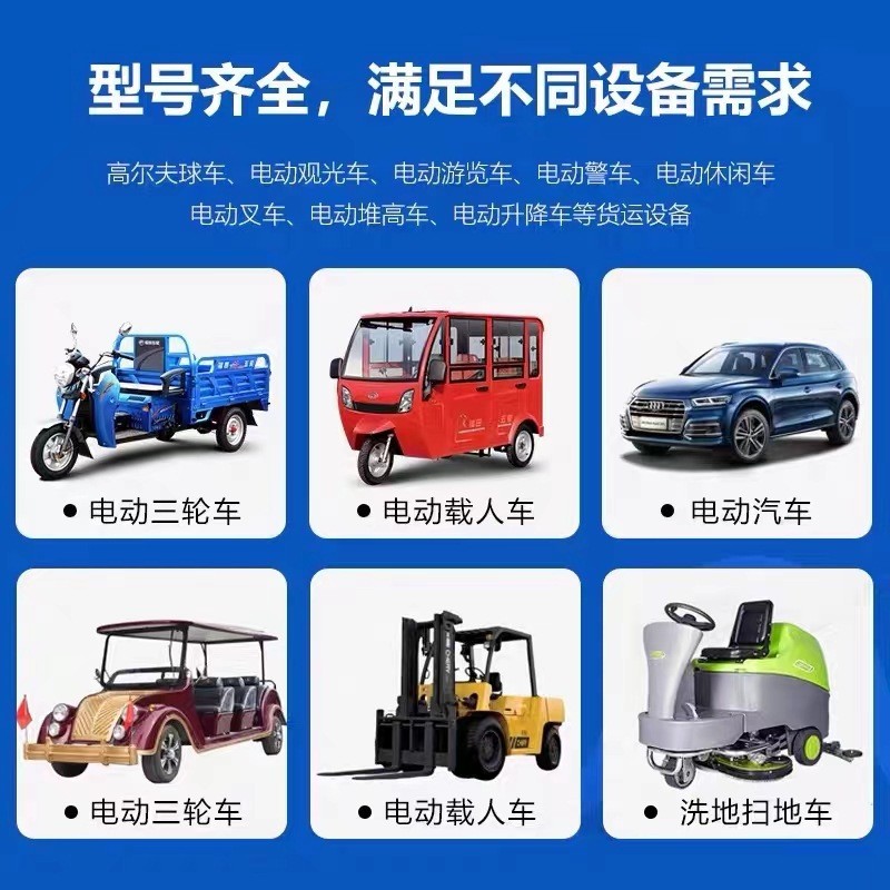 天能电池6V8V12V电动三轮车电池6EVF120观光车巡逻车升降机蓄电池图2