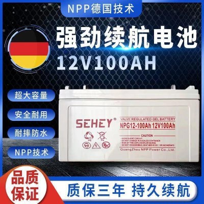 SEHEY西力太阳能胶体蓄电池NPG200-12铅酸12V250AH大容量U PS电源