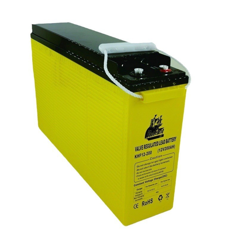 欧款前置端子蓄电池12V200AH阀控式免维护胶体电池光伏储能蓄电瓶图4