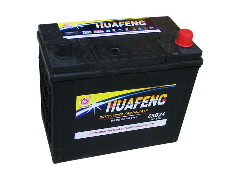 12V60A丰田金杯奇瑞旗云长城哈弗汽车电瓶华丰55D26免维护电瓶图2