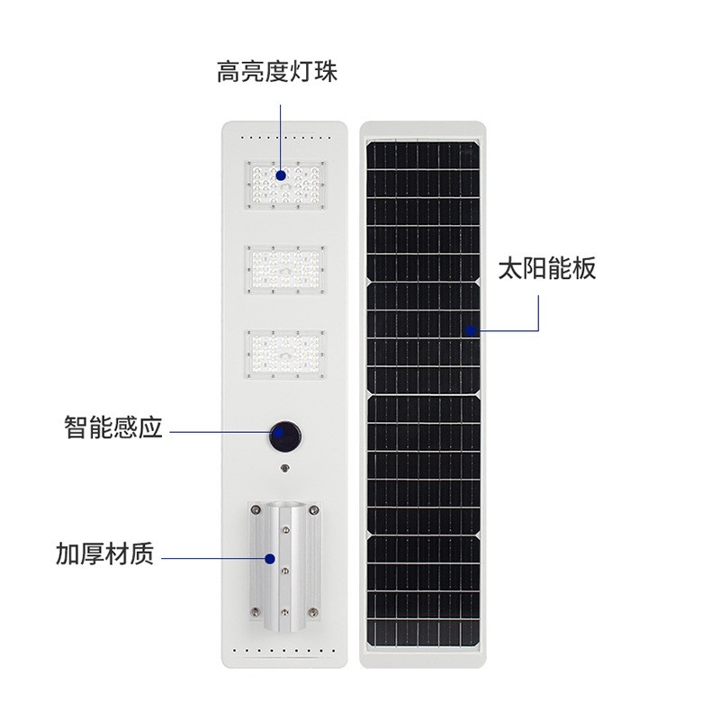 LED太阳能一体路灯跨境太阳能灯智能感应户外照明工程太阳能灯图2