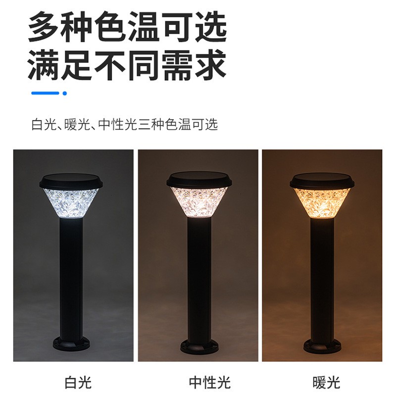 2024草坪灯户外防水简约led太阳能草地灯小区别墅庭院公园景观灯图3