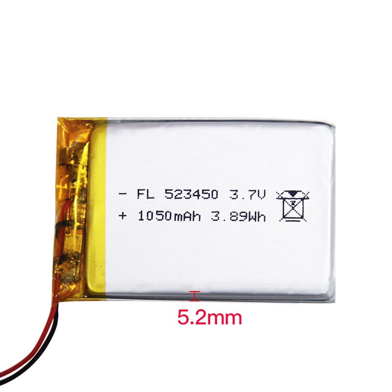 聚合物FL523450电池1050mah耐高温声卡行车记录仪智能玩具 投影仪图4