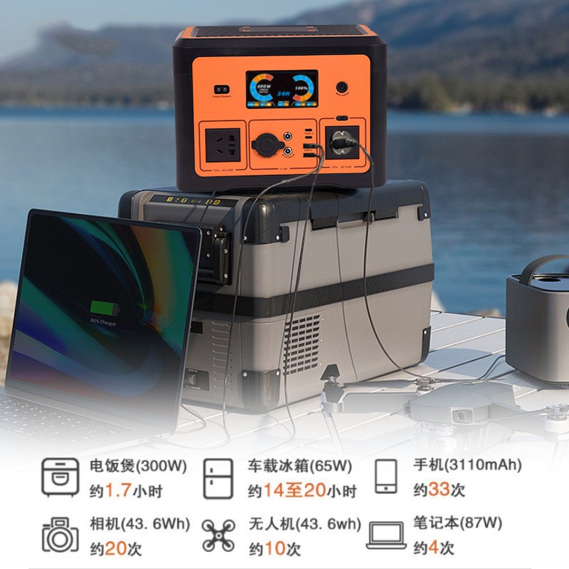 600W户外储能电源UPS不间断电源自驾游露营便携式摆摊应急备用电图3