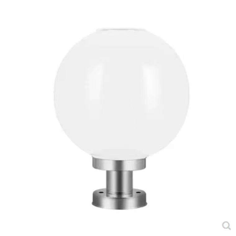 太阳能柱头灯LED户外路灯围墙庭院门柱圆灯家用防水亚克力球形灯